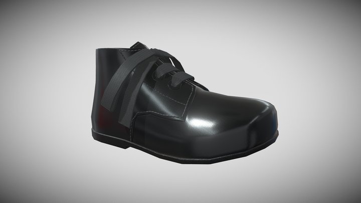 Patent leather boots 3D Model