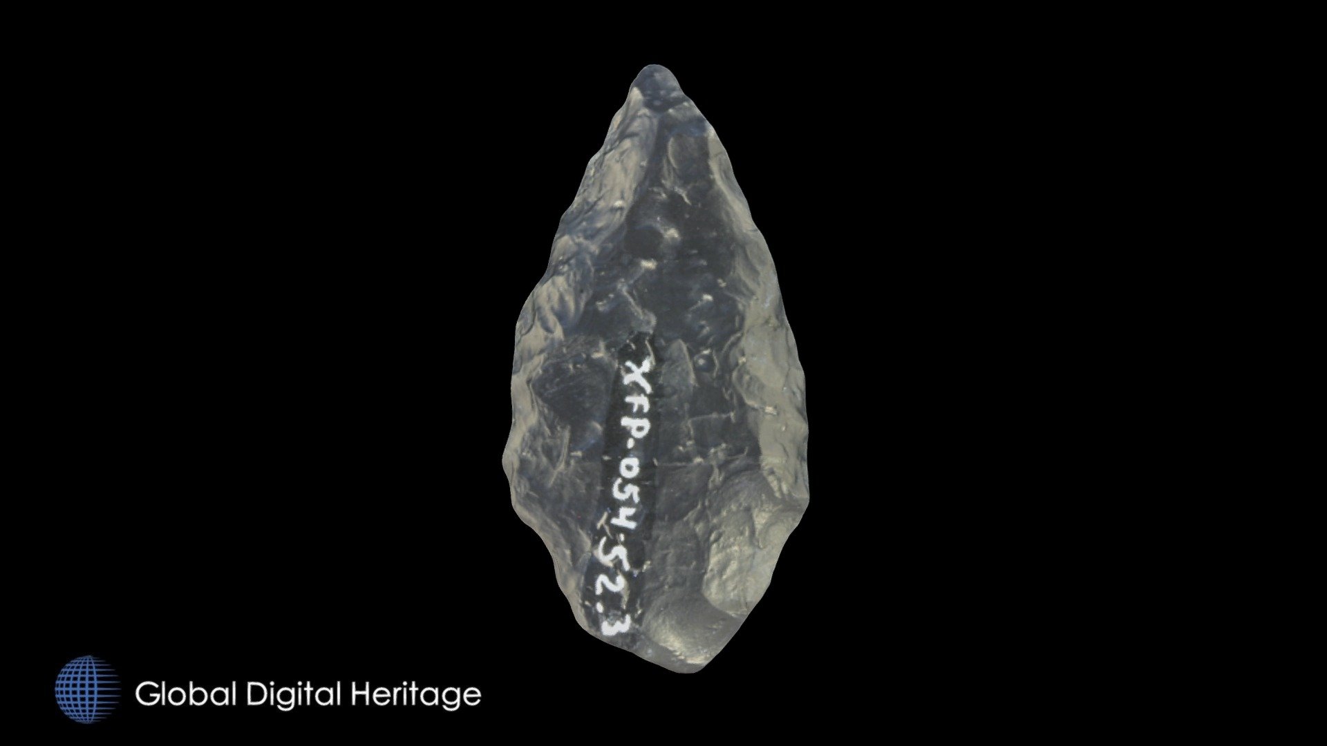 XFP-054 Biface endblade, Sanak Island, Alaska.