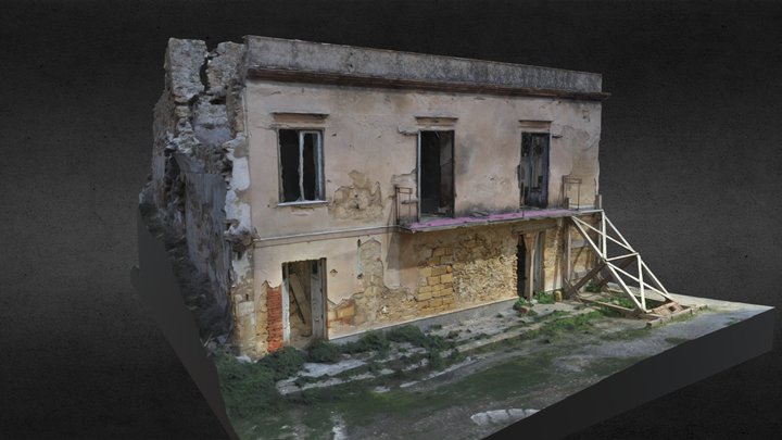 Abandoned-Building-Scaffolding-11 3D Model