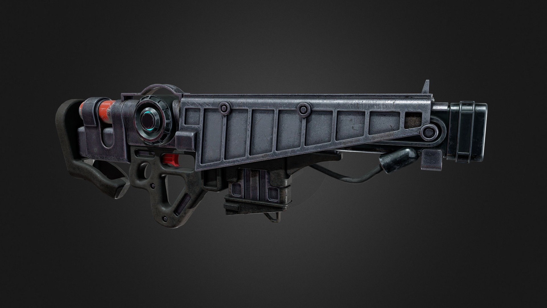 Alien Laser Rifle - 3D model by Sharpsterman [168d155] - Sketchfab