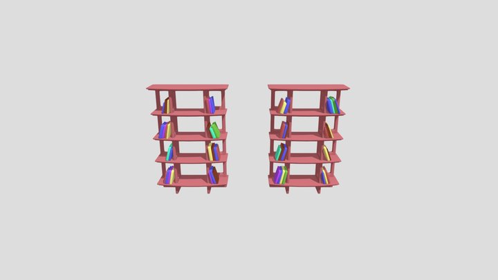 Bookshelf 3D Model