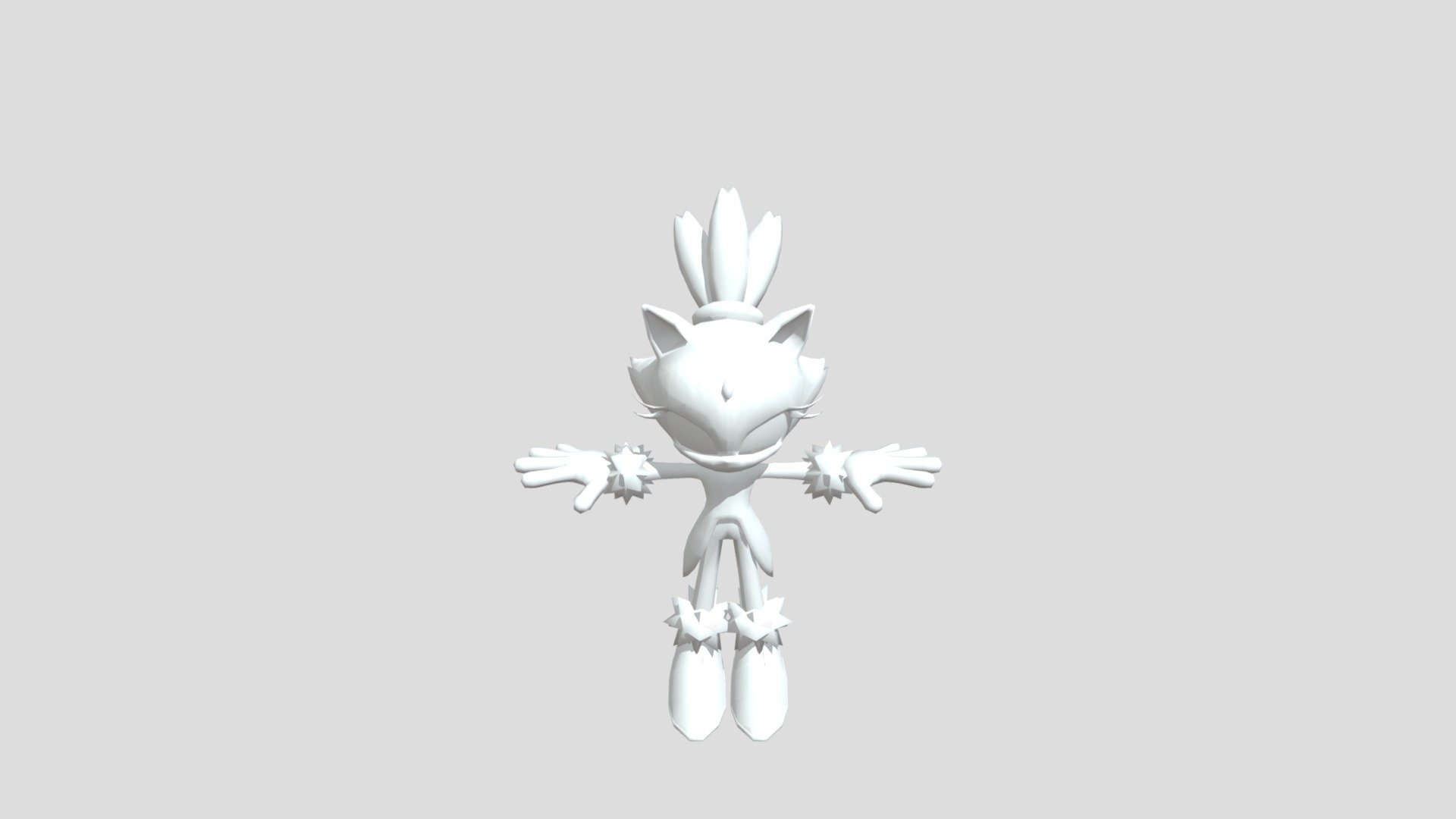 Mobile - Sonic Runners - Blaze the Cat - Download Free 3D model by ...