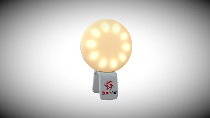 Round Selfie Fill Light 3D Model