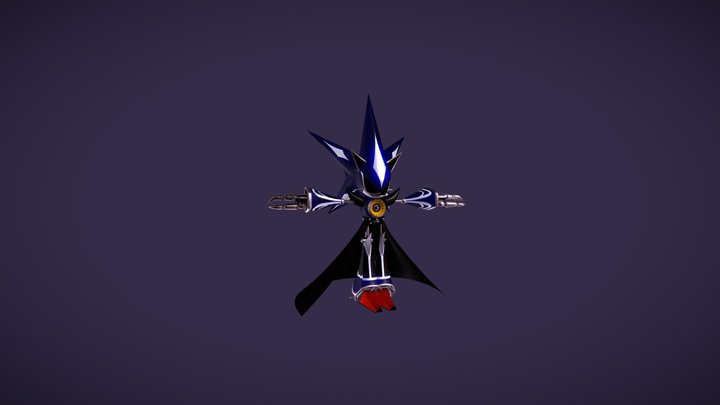 Neo Metal Sonic (UltimateB3D) 3D Model