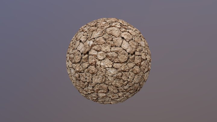 Material Blender Stone seamless 3D Model