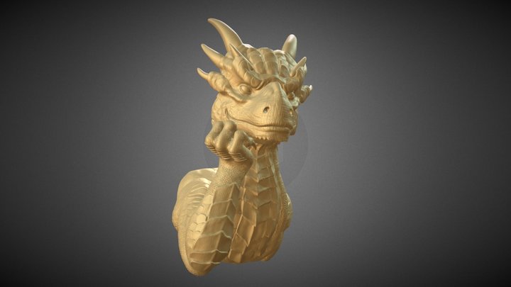 Draco Thinking 3D Model