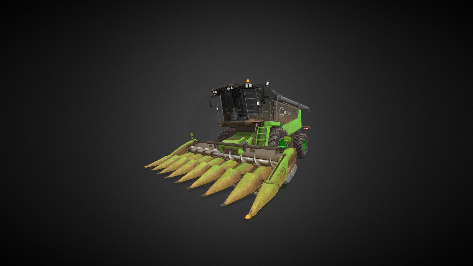 Corn Harvester - 3D model by REALDRIVE [1695948] - Sketchfab