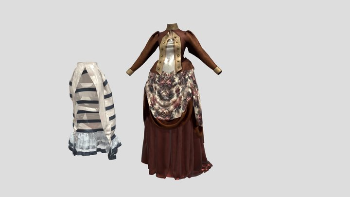 Bustle Dress – Gratis 3D-model STL
