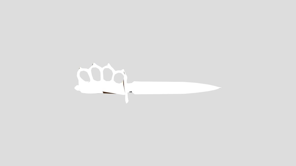 brass knuckles knife