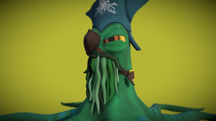 The Pirate Squid 3D Model