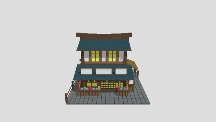 Japanese Store 3D Model