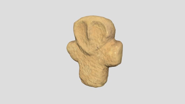 Figura lítica antropomorfa 3D Model