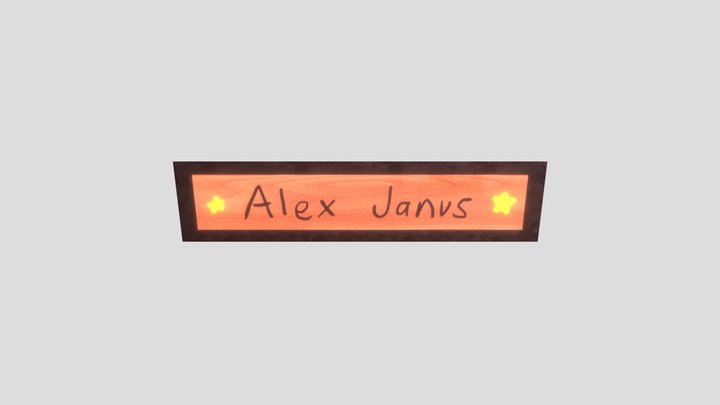 Name Plate Assignment 3D Model