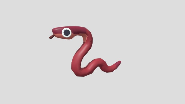 Quirky Snake 3D Model