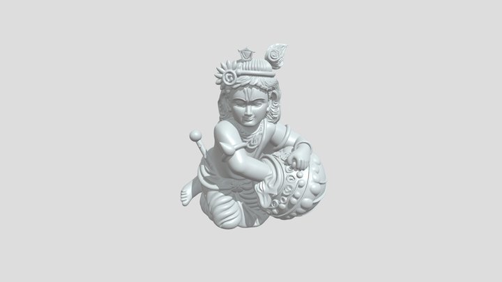 Krishna gopal eating Makhan 3D Model