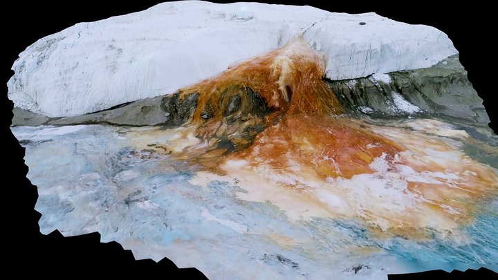 Blood Falls In Antarctica 3D Model