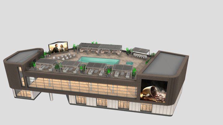 Эксплуатируемая кровля_1 3D Model
