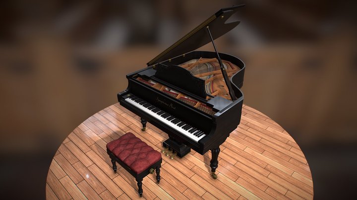 Grand Piano 3D Model