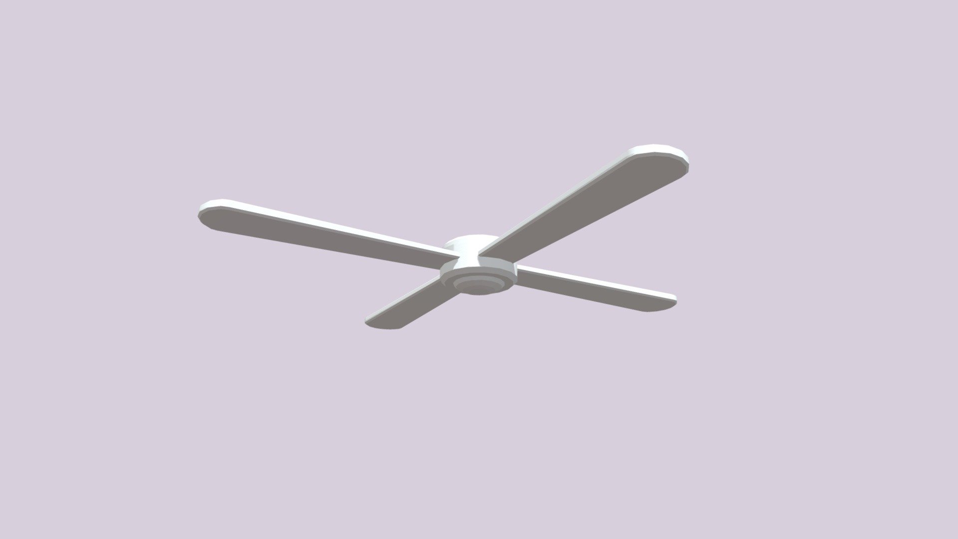 Low Poly Ceiling Fan Download Free 3D model by Nat (NatTriesToModel