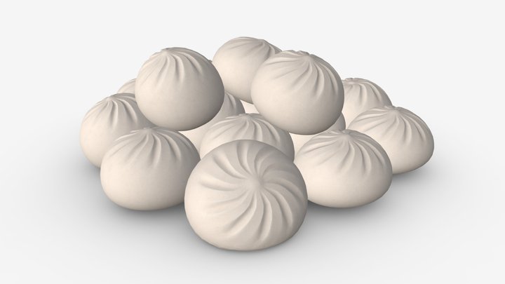 Dumplings khinkali 02 3D Model