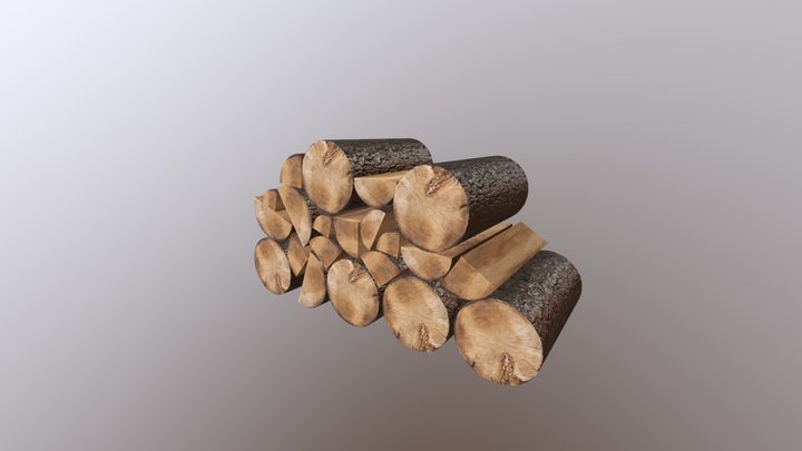 pile of wood 3D Model