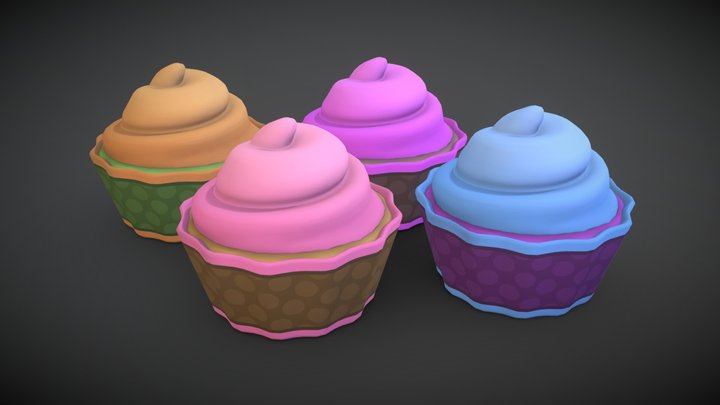 Cupcake 01 (Sweet Pack #01) 3D Model