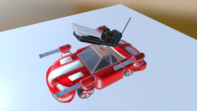 Car Battle 3D Model