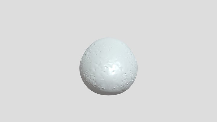 A smooth stone/pebble 3D Model