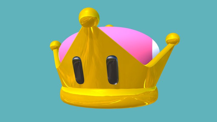 Bowsette Crown 3D Model