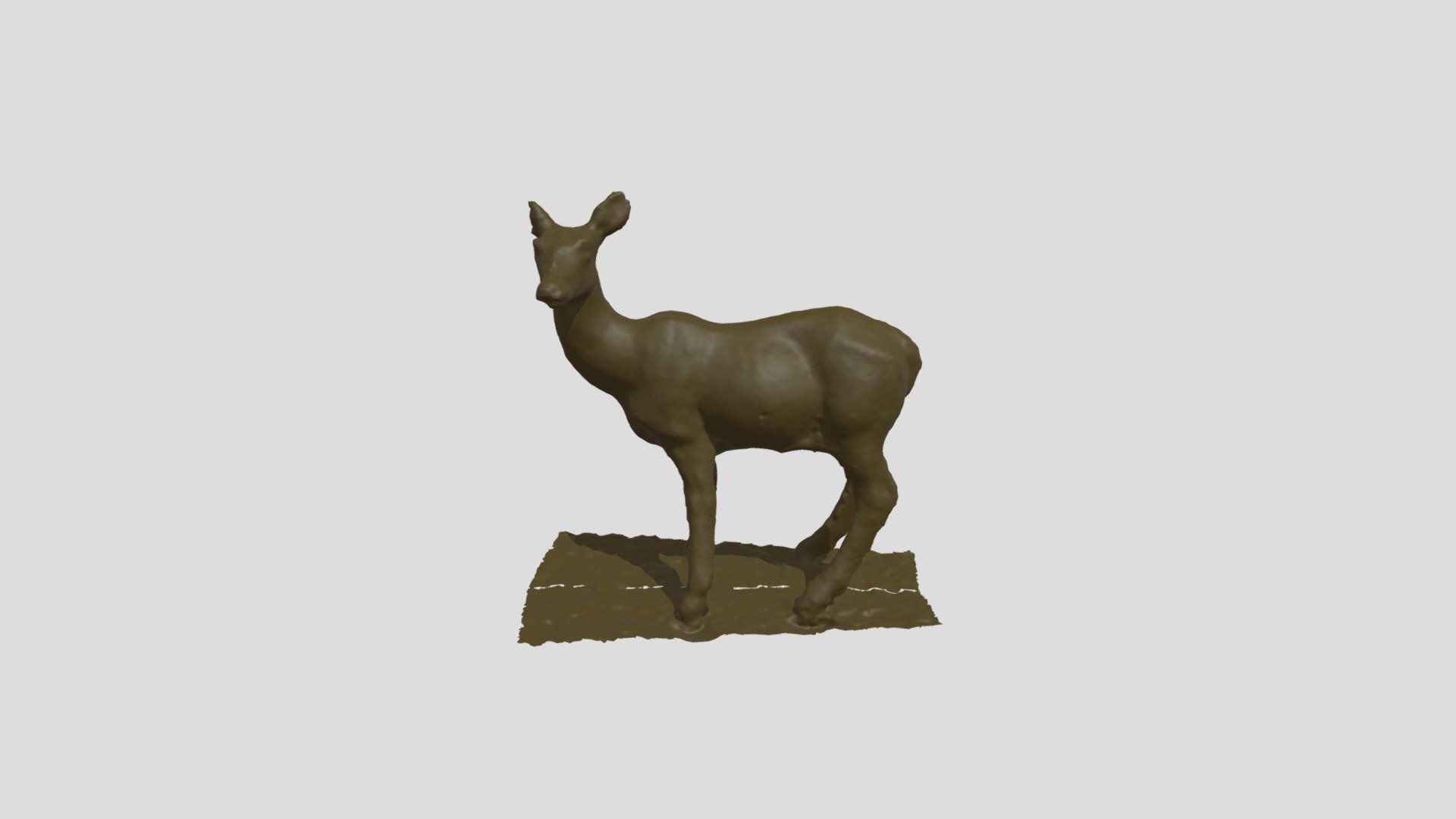 Deer 3D Model Final OBJ File