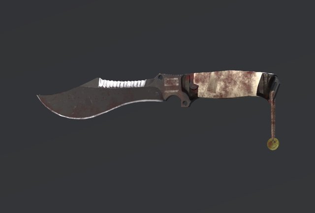 Tracker Knife 3D Model