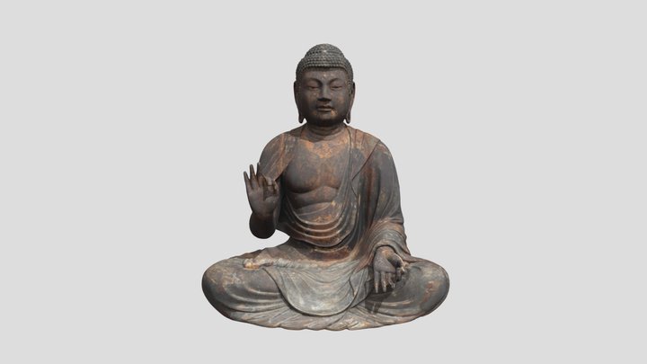 木造阿弥陀如来坐像 3D Model