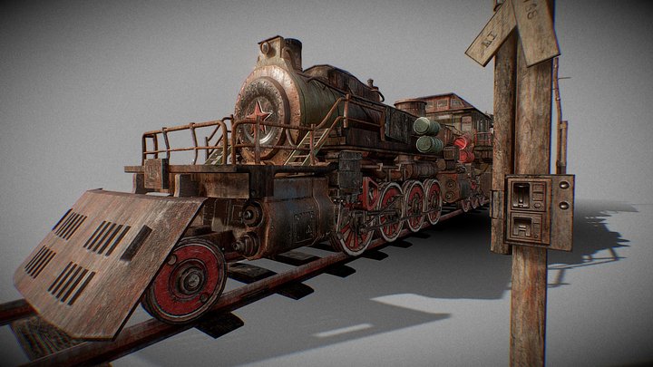 Locomotive Train - Aurora (Metro Exodus) 3D Model
