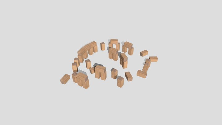 Stonehenge Unit Block 3D Model