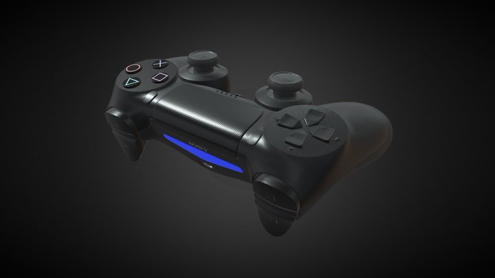 Playstation 4 Controller 3D Model