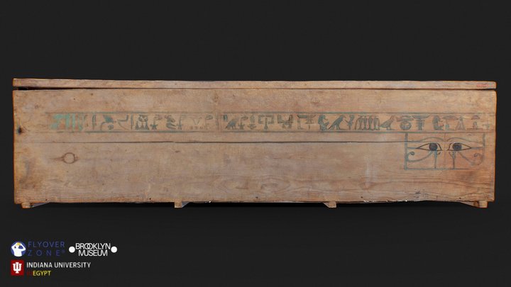 3D rendering of Coffin and Cover for Princess Mayet