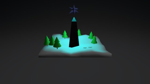 Snow terrain 3D Model