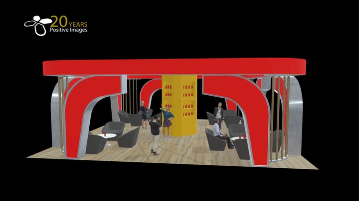 custom exhibition stand 3D Model