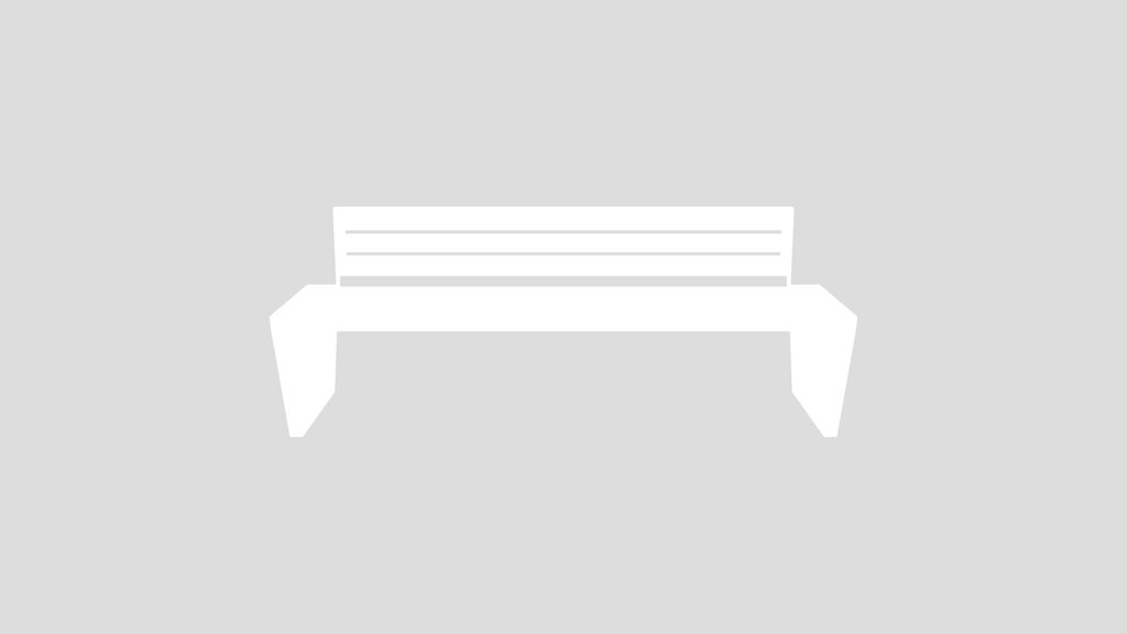 Metal And Wood Park Bench