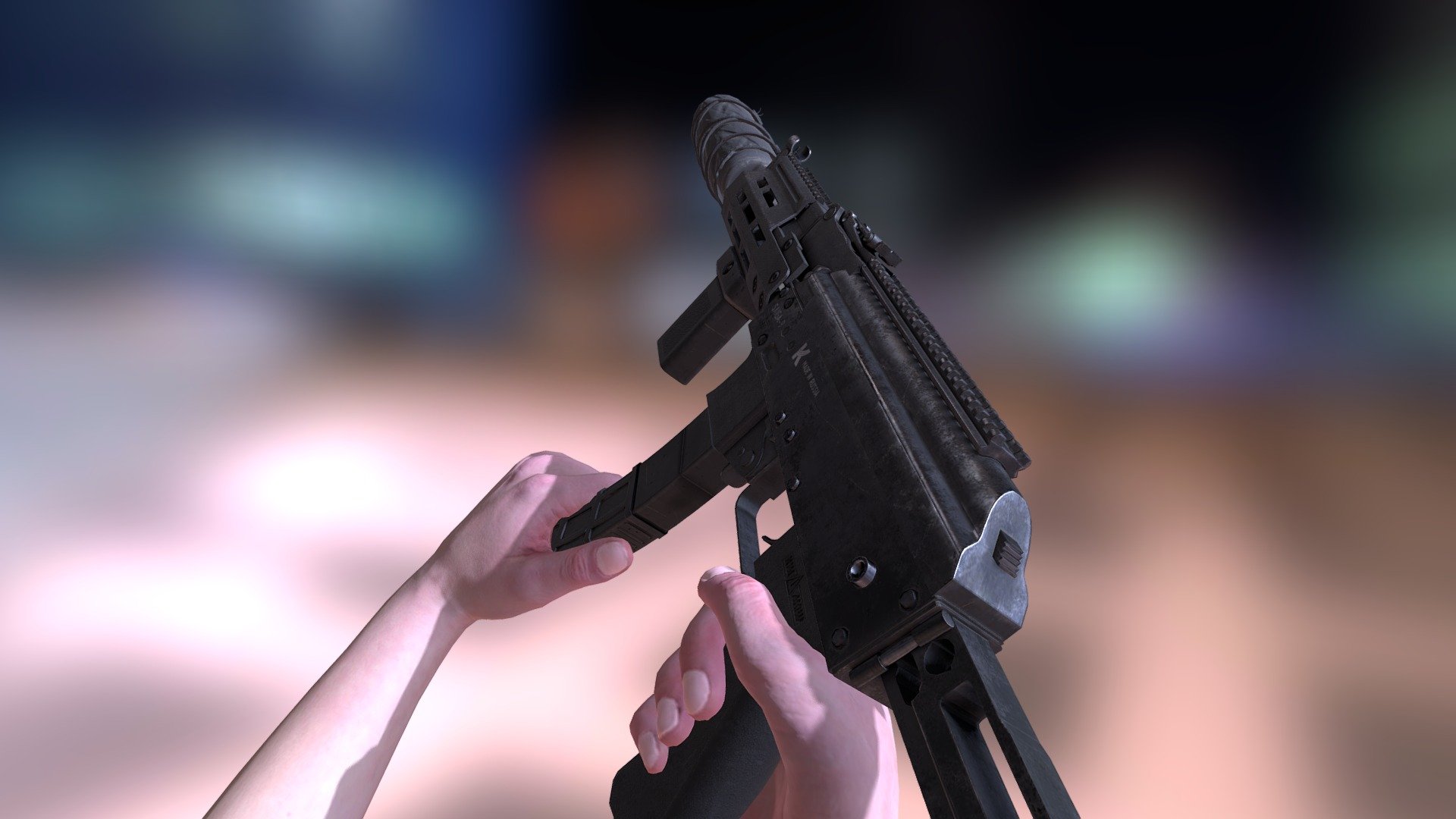Saiga-9mm FPS Animation