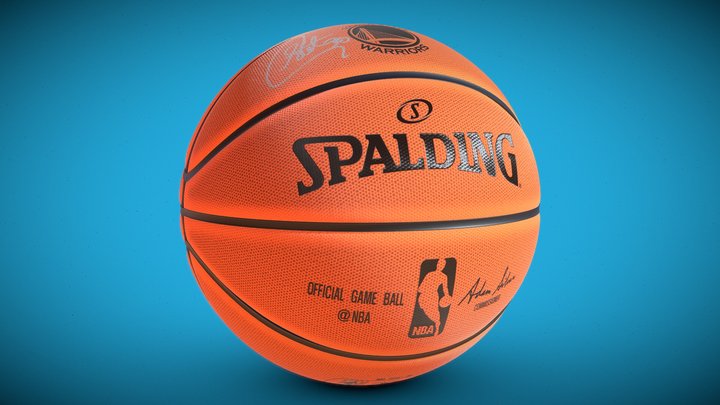 NBA Basketball Golden State Stephen Curry Sig 3D Model