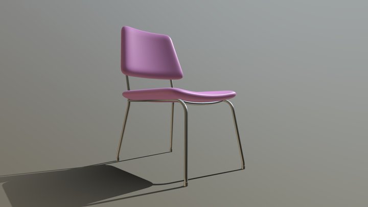 Simple Office Chair 3D Model
