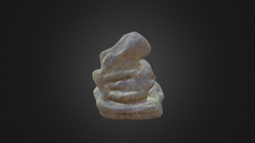 lowpoly game asset Rock