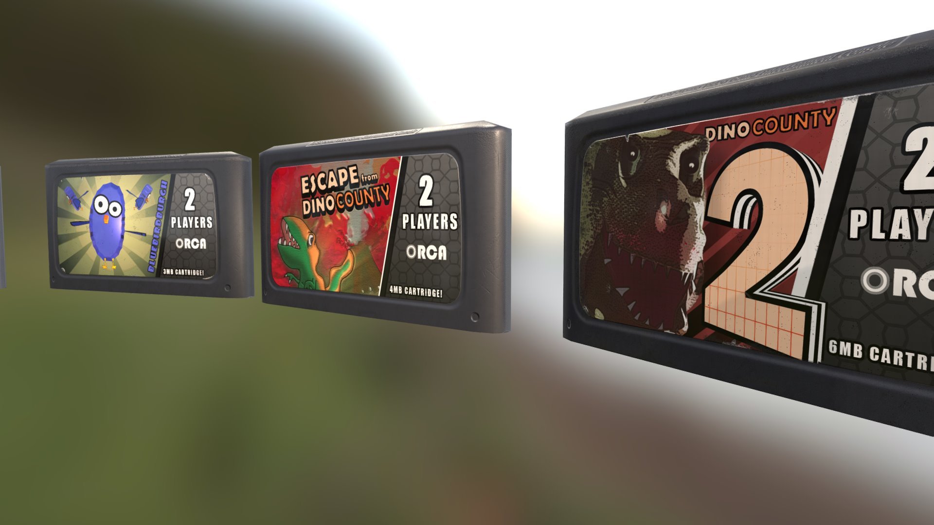 Fictional 16bit Video Game Cartridges WIP