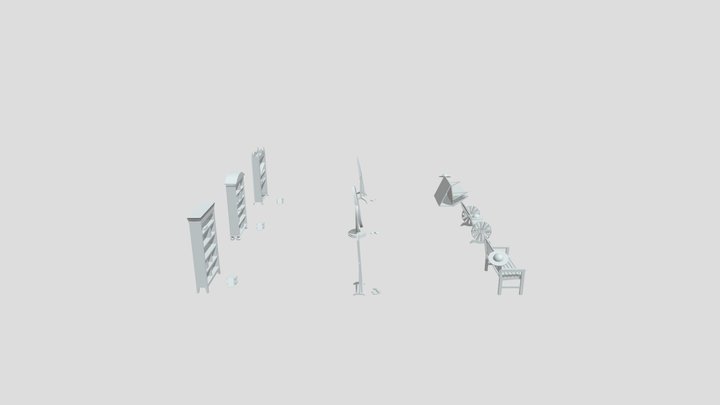 DZ XYZ School Blocking 3D Model