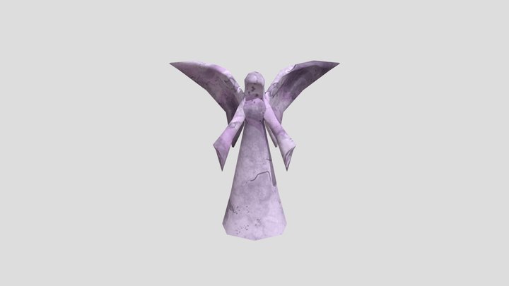 Low-Poly Angel 3D Model
