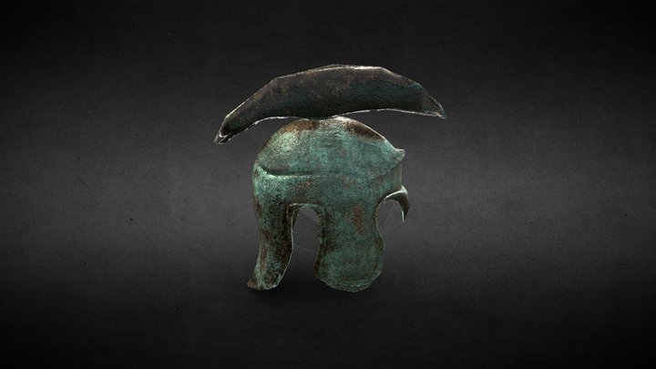 Ancient Greek Helmet 3D Model