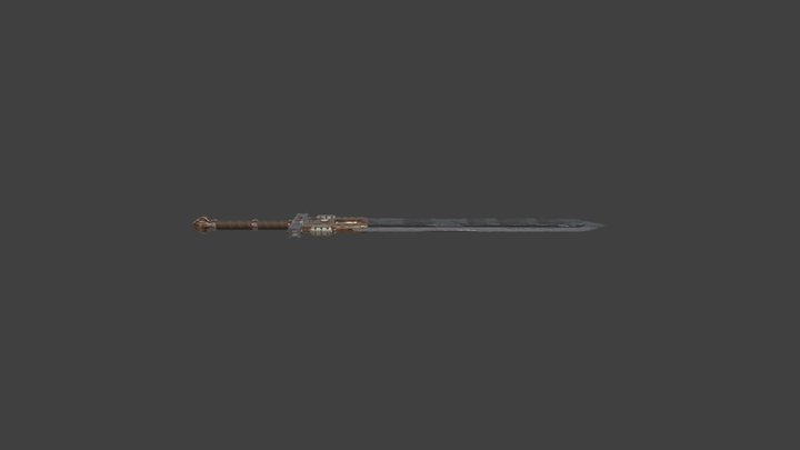 Steampunk Greatsword – “Infernal Engine/Flame” 3D Model