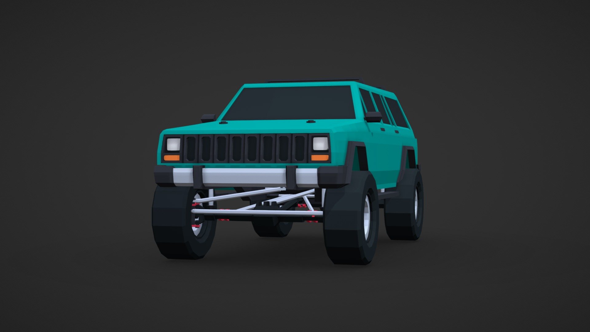 Jeep Cherokee (RC model) Low Poly car 3D model by justprsnt [16aa900