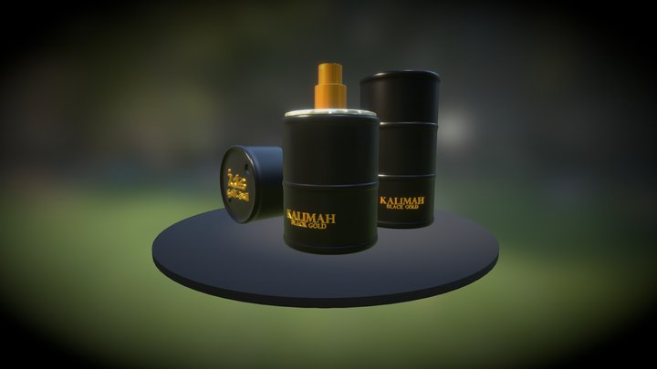 Perfume Design Kalimah Blackgold 100 3D Model